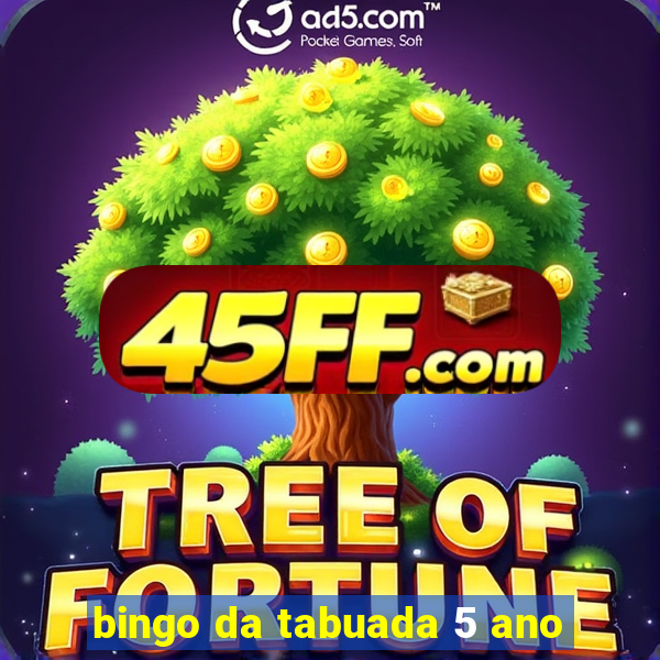 bingo da tabuada 5 ano